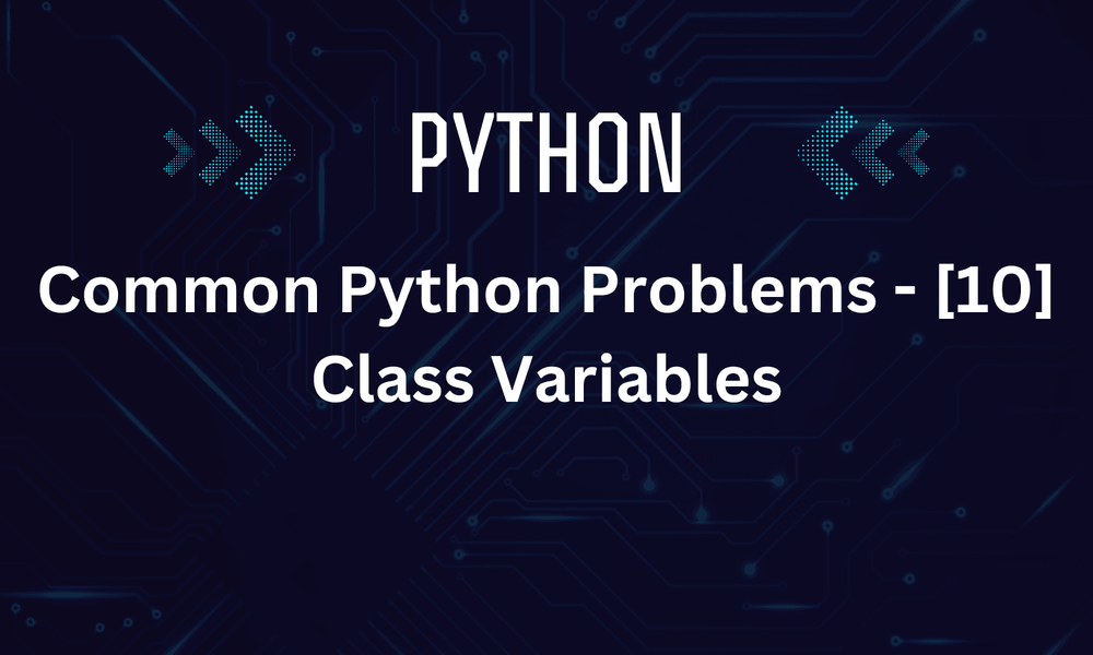 Common Python Problems - [10] Class Variables