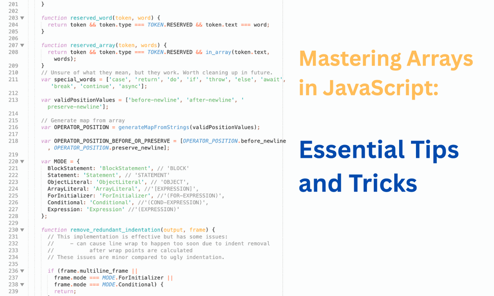 [TIPS] Javascript Array: Essential Tips and Tricks