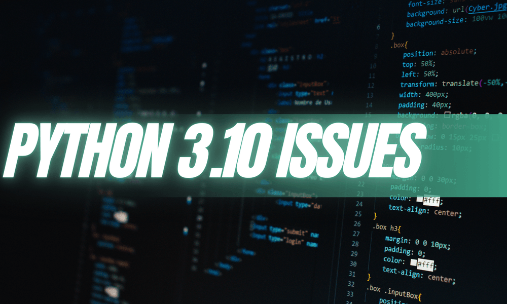 [Python 3.10 Issues] Deprecation