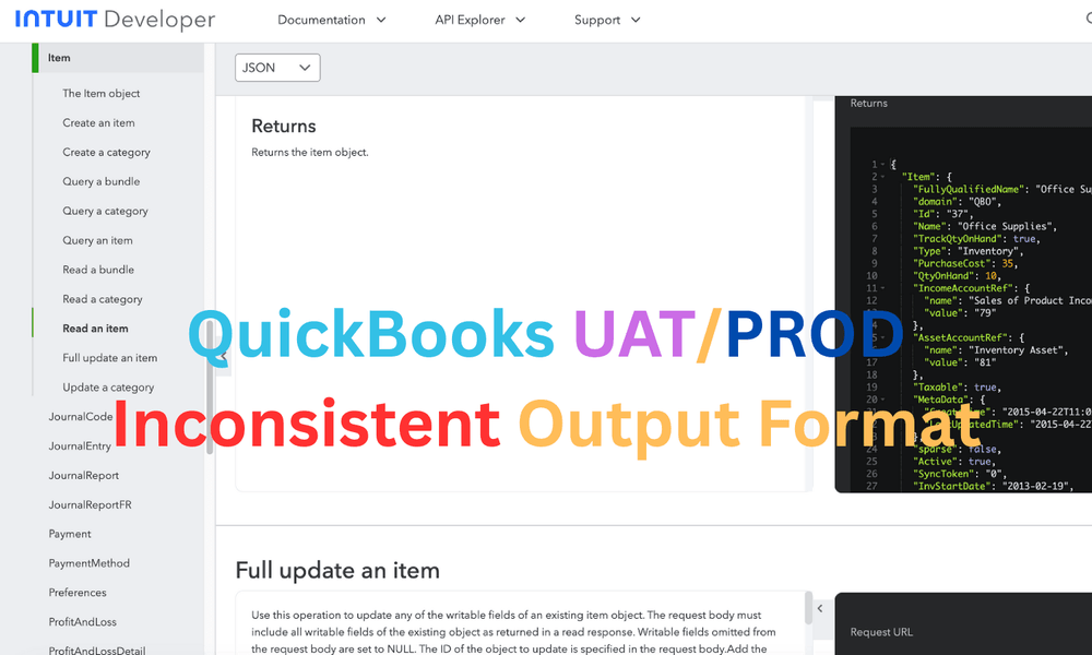 Debugging QuickBooks Online API: Missing Sales Tax Category Due to MinorVersion Parameter