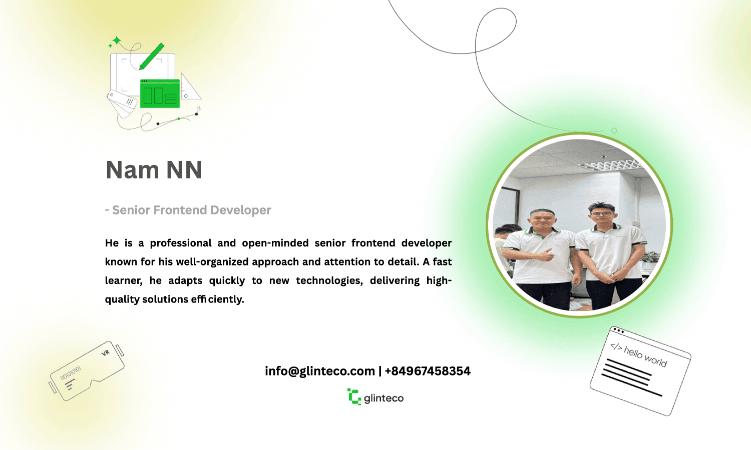 Meet Nam: A Rising Star in Frontend Development at Glinteco