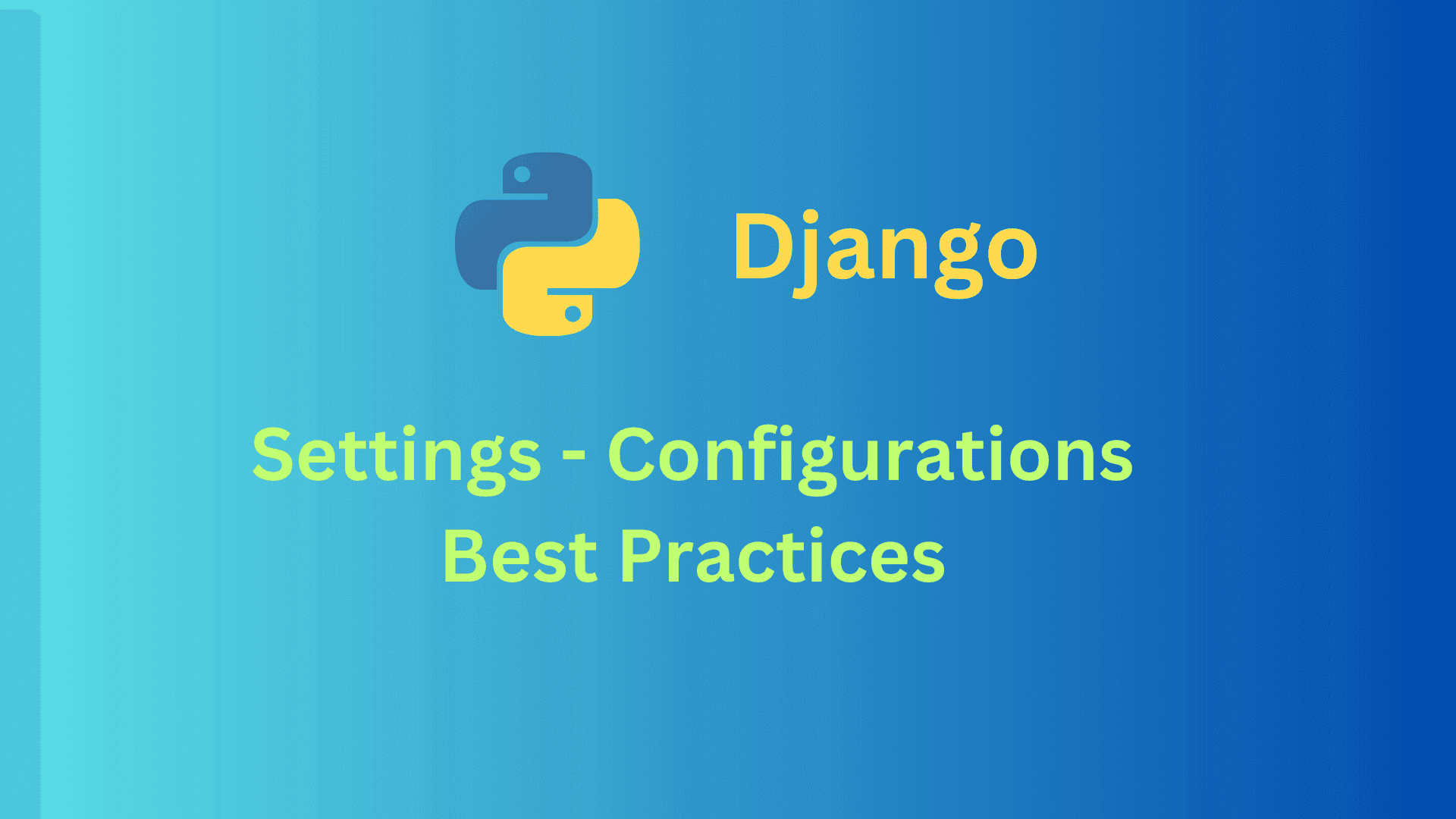 Django - Separate local/development/production environments