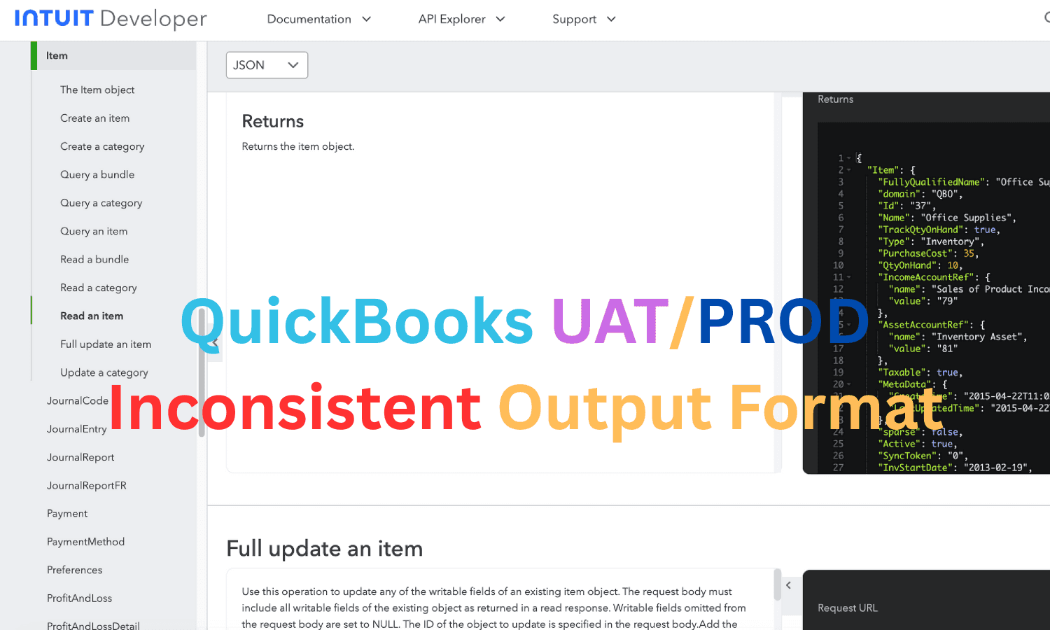 Debugging QuickBooks Online API: Missing Sales Tax Category Due to MinorVersion Parameter