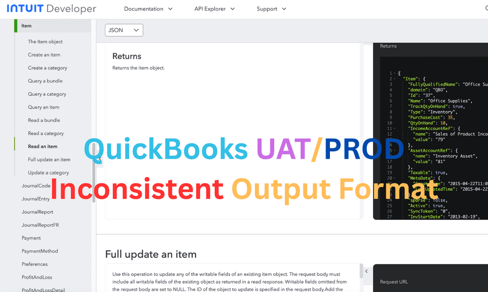 Debugging QuickBooks Online API: Missing Sales Tax Category Due to MinorVersion Parameter